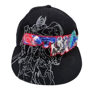 Transformers Hat Snapback Optimus Prime Cap Silver Knight Visor OSFM Hasbro